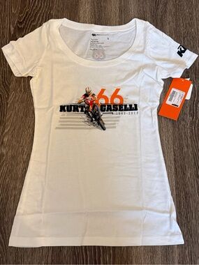 Kurt Caselli White Graphic Women’s  Tee